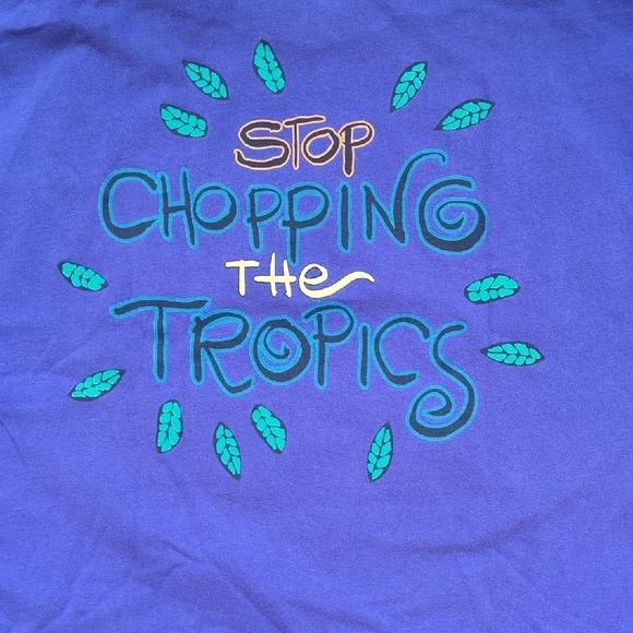 Vintage Single Stitch Zoological Society of San Diego T-Shirt - Purple 2 Sided M - Picture 9 of 9